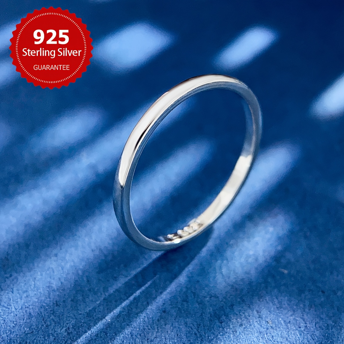 Thin s925 Sterling Silver Minimalist Ring for Women